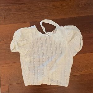 Free people open back tie back top S never worn